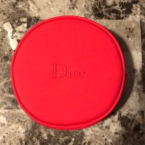 Dior Red Makeup Pouch Bag